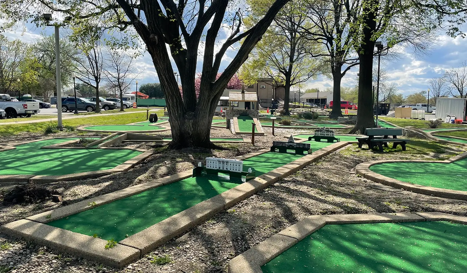 East Potomac Mini Golf Course restored with DC landmark obstacles, Wishing Well rooftop and owl